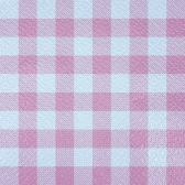 Guardanapo 20x21cm - 30x50un - XADREZ ROSA