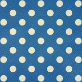 Guardanapo 20x21cm - 30x50un - AZUL ESCURO POA BRANCO