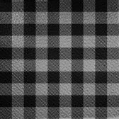 Guardanapo 30x31cm - 12x50un - XADREZ PRETO