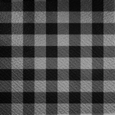 Guardanapo 30x31cm - 12x50un - XADREZ PRETO