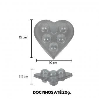 Flipball Coração 05 Cavidades 24x05un