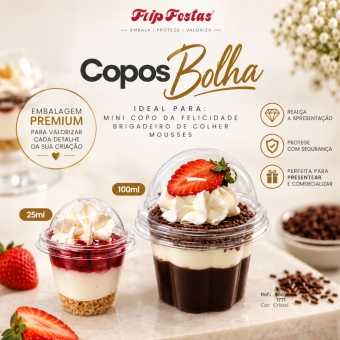 Mini Copo Bolha  25ML 32x25Un