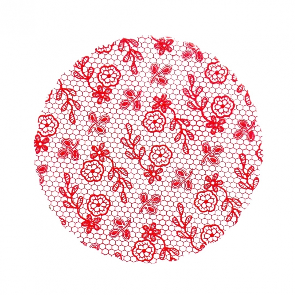 Fundo Rendado 15 09x100un - VERMELHO