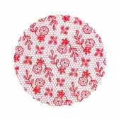 Fundo Rendado 15 09x100un - VERMELHO