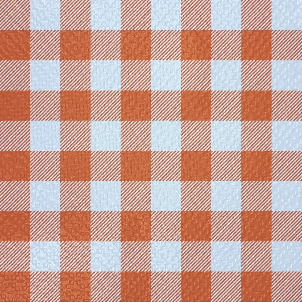 Guardanapo 20x21cm - 30x50un - XADREZ LARANJA