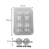 Bandeja 04 Ovos 50gr 36x05un - OVINHOS
