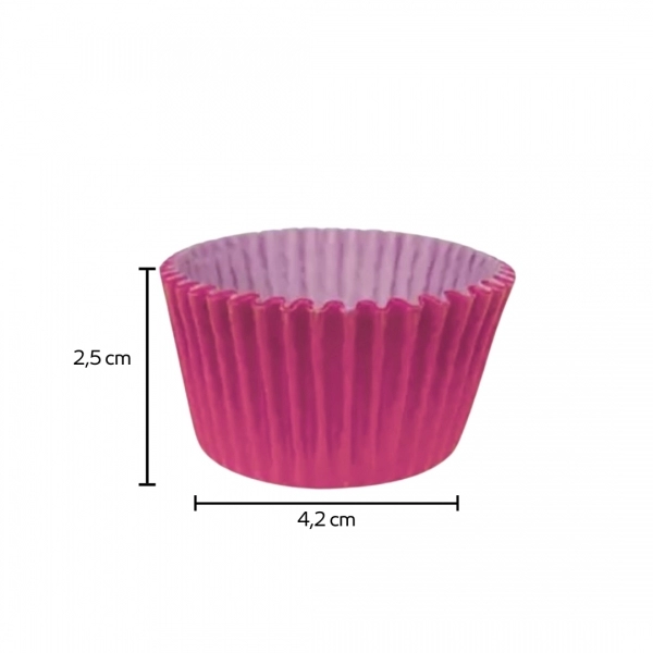 Forma para MINI Cupcake 12x45un - ROSA