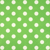 Guardanapo 20x21cm - 30x50un - VERDE CLARO POA BRANCO