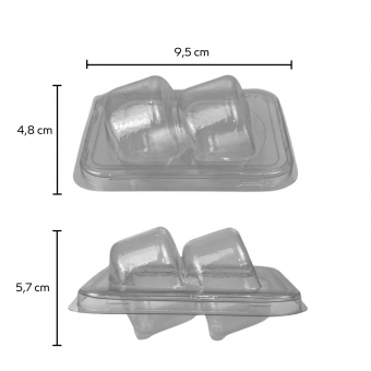 Flip Macaron 02 cavidades 36x10un