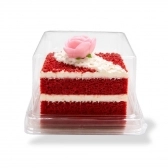Mini Cake Box Quadrada 24x10un - CRISTAL