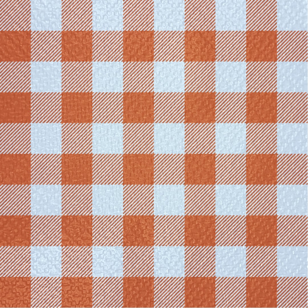 Guardanapo 30x31cm - 12x50un - XADREZ LARANJA