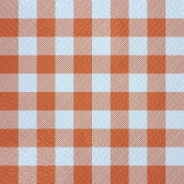 Guardanapo 30x31cm - 12x50un - XADREZ LARANJA