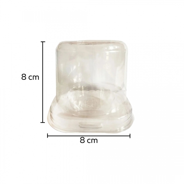 Cupula Cake 18x05un - CRISTAL