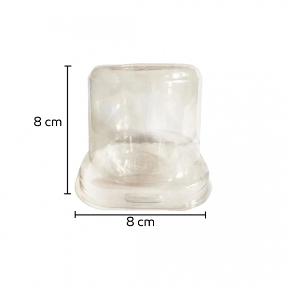 Cupula Cake 18x05un - CRISTAL