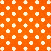 Guardanapo 30x31cm - 12x50un - LARANJA POA BRANCO