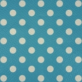 Guardanapo 20x21cm - 30x50un - AZUL CLARO POA BRANCO