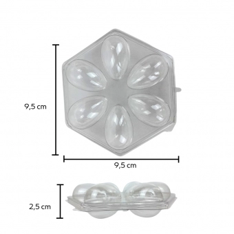 Bandeja 06 Ovos 50gr 12x05un