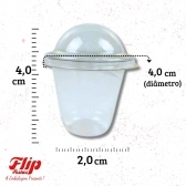 Mini Copo Bolha  25ML 32x25Un - CRISTAL