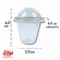 Mini Copo Bolha  25ML 32x25Un - CRISTAL