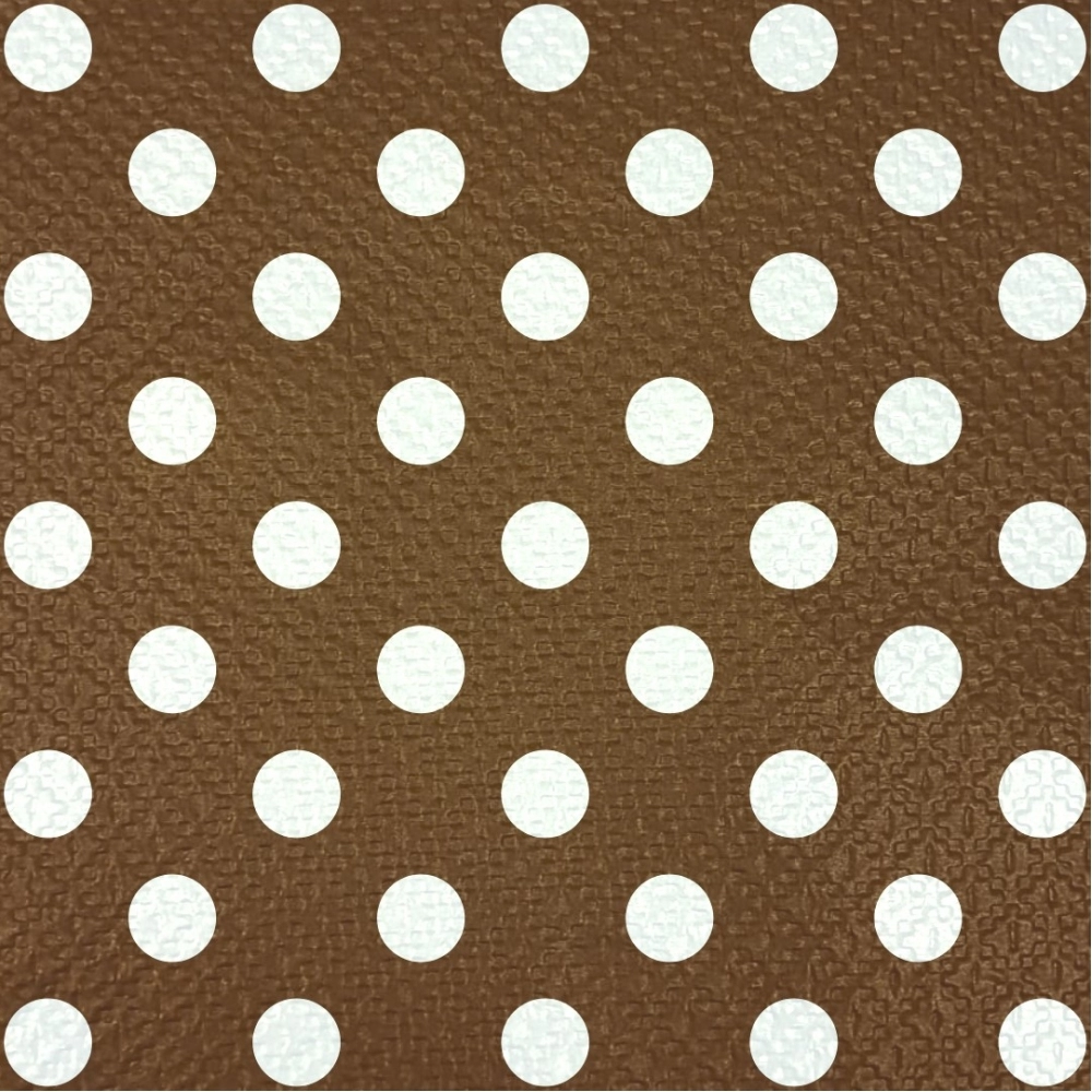 Guardanapo 30x31cm - 12x50un - MARROM POA BRANCO