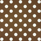 Guardanapo 30x31cm - 12x50un - MARROM POA BRANCO