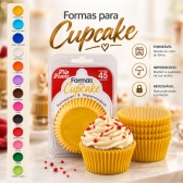 Forma para Cupcake 24x45un - AMARELO