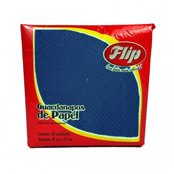 Guardanapo 30x31cm - 12x50un - AZUL ESCURO