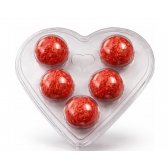 Flipball Coração 05 Cavidades 24x05un - CRISTAL