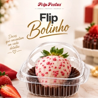 Flip Bolinho Tampa Bolha 30x10un