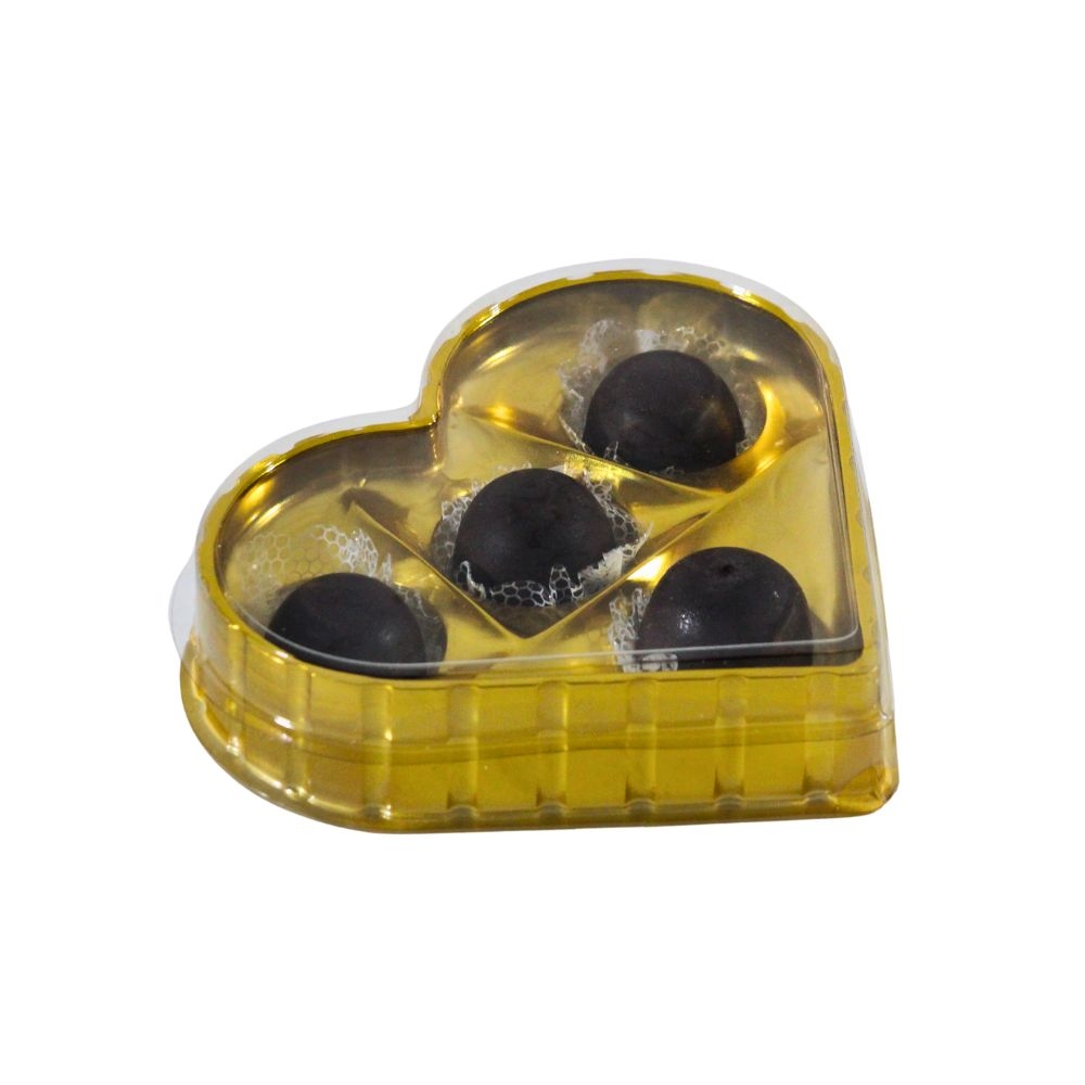 Candy Box 04 Cavidades Coração 32x02un - OURO
