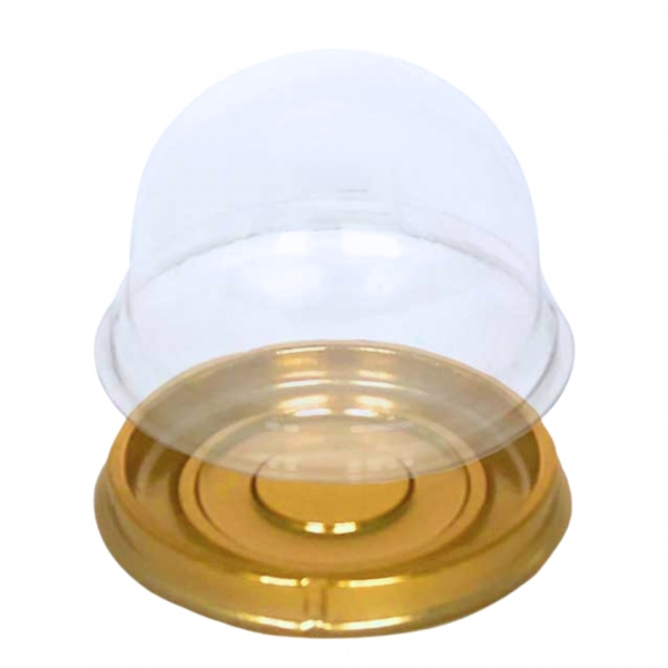 Mini Cake Box Redonda  12x10un - OURO