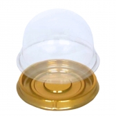 Mini Cake Box Redonda  12x10un - OURO