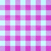 Guardanapo 20x21cm - 30x50un - XADREZ PINK