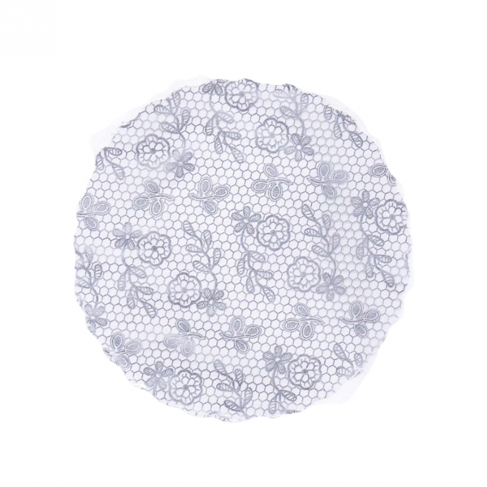 Fundo Rendado 07 25x100un - PRATA