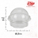 Pote Bolha 240ML 18x10un - CRISTAL