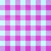 Guardanapo 30x31cm - 12x50un - XADREZ PINK