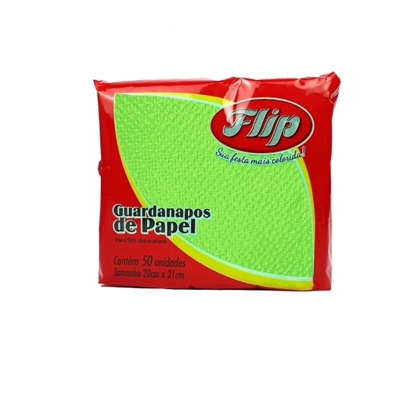 Guardanapo 20x21cm - 30x50un - VERDE CLARO