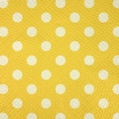 Guardanapo 20x21cm - 30x50un - AMARELO POA BRANCO
