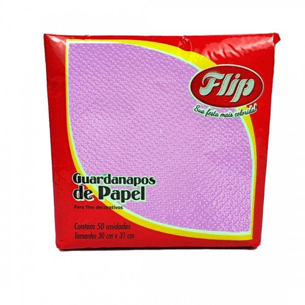 Guardanapo 30x31cm - 12x50un - ROSA