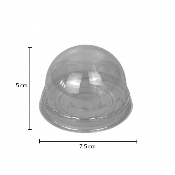 Mini Cake Box Redonda  12x10un - CRISTAL