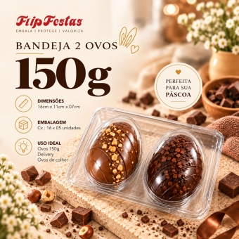 Bandeja 02 Ovos 150gr 16x05un
