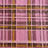 Guardanapo 20x21cm - 30x50un - XADREZ PRIME ROSA