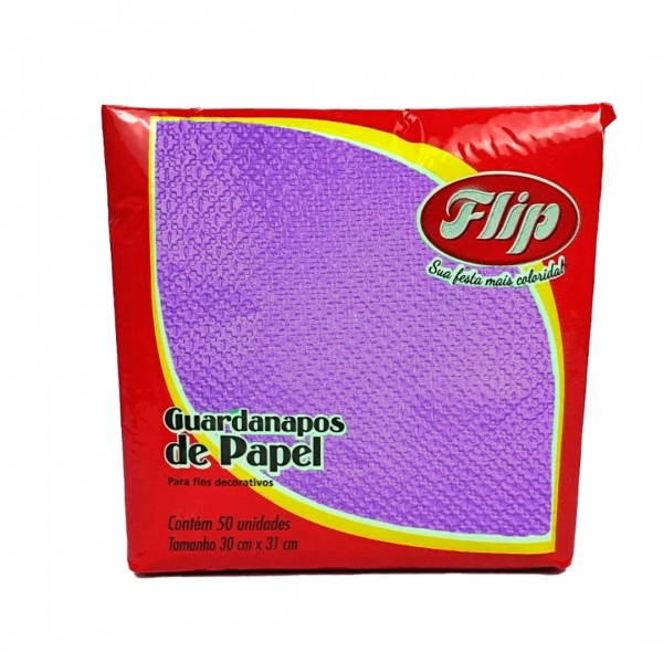 Guardanapo 30x31cm - 12x50un - LILÁS
