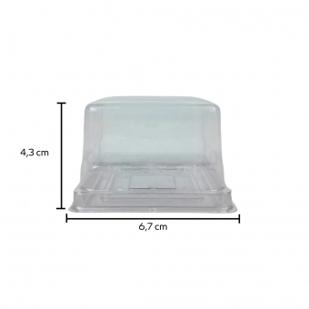 Mini Cake Box Quadrada 12x10un