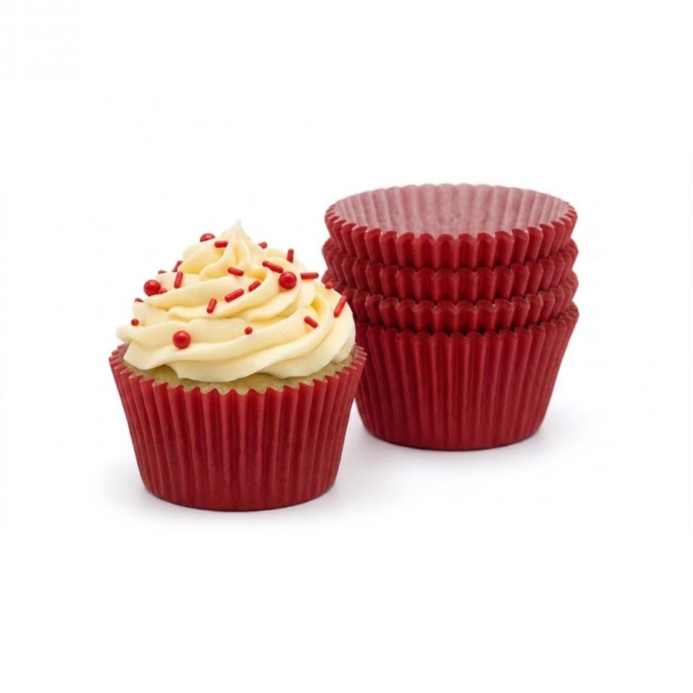 Forma para MINI Cupcake 12x45un - VERMELHO