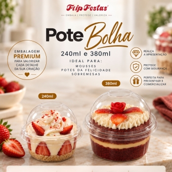 Pote Bolha 380ML 18x10un