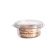 Pote Com Tampa Reta 130ML 15x20un - CRISTAL