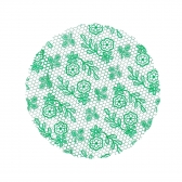 Fundo Rendado 07 25x100un - VERDE ESCURO
