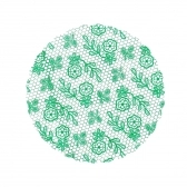 Fundo Rendado 07 25x100un - VERDE ESCURO