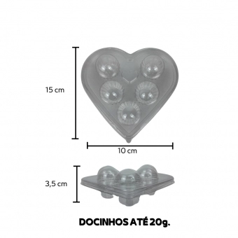 Flipball Coração 05 Cavidades 24x05un
